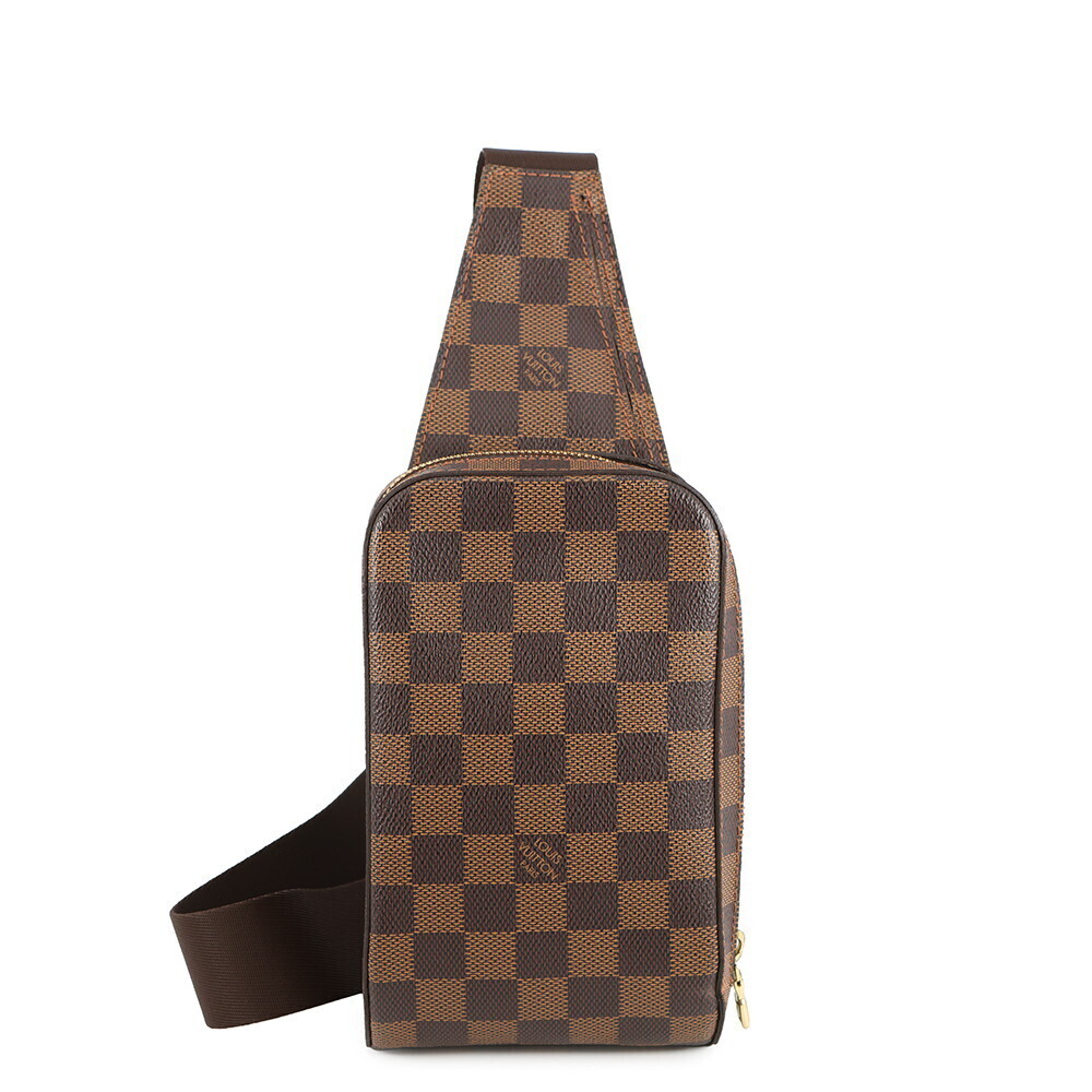 Louis Vuitton Damier Ebene Brown Geronimos Body Bum Crossbody Belt Bag